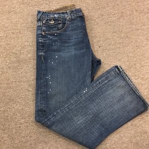 Distressed jeans. Fox Denim. Size 36